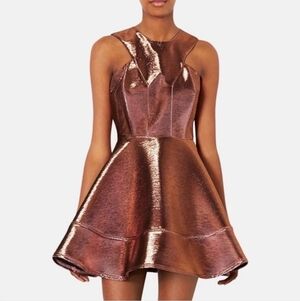 Topshop Metallic Pink Dress Size 4